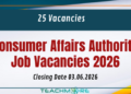 Consumer Affairs Authority Job Vacancies 2026