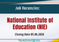 NIE Vacancies 2026