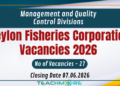 Ceylon Fisheries Corporation Vacancies 2026