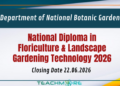 National Diploma in Floriculture & Landscape Gardening Technology 2026