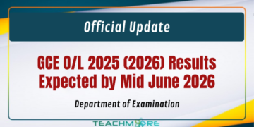 GCE O/L 2025 (2026) Results Expected by Mid June 2026
