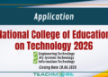 National College of Education on Technology 2026