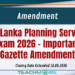 Sri Lanka Planning Service Exam 2026