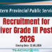Driver Grade III Posts