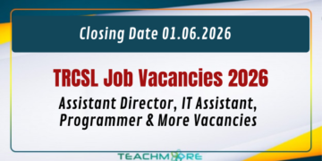 TRCSL Job Vacancies 2026