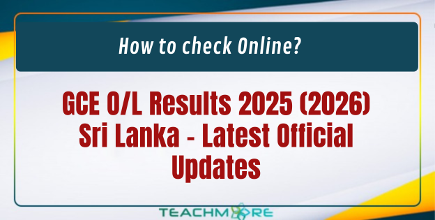 GCE O/L Results 2025 (2026) Sri Lanka