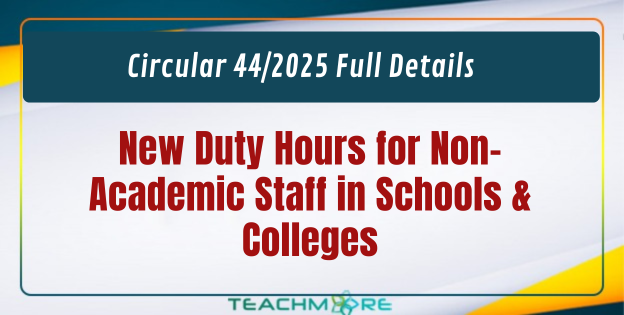 Duty Hours for Non-Academic Staff in Schools