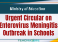 Urgent Circular on Enterovirus Meningitis Outbreak in Schools