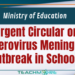 Urgent Circular on Enterovirus Meningitis Outbreak in Schools