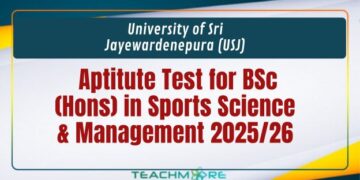 USJ Aptitute Test for BSc (Hons) in Sports Science & Management 2025/26