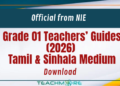 Grade 01 Teachers Guides (2026)