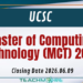 Master of Computing Technology (MCT) 2026