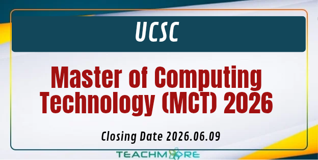 Master of Computing Technology (MCT) 2026