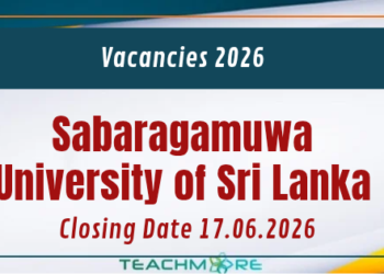 Academic and Technical Vacancies at Sabaragamuwa University of Sri Lanka