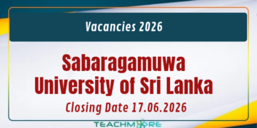 Academic and Technical Vacancies at Sabaragamuwa University of Sri Lanka