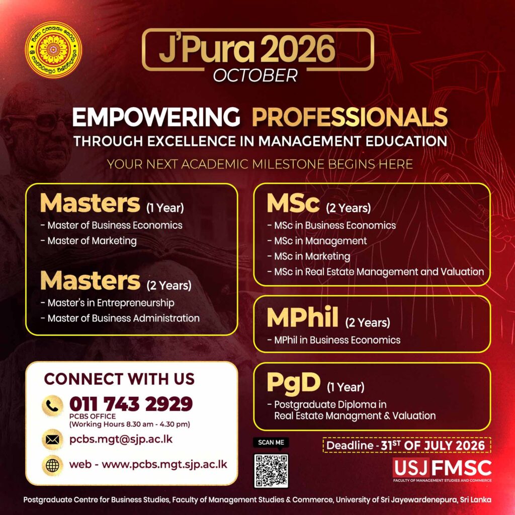 J’Pura 2026 October Intake: Postgraduate Management Programmes