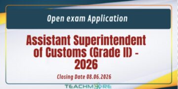 Sri Lanka Customs Vacancies 2026