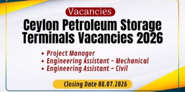 Ceylon Petroleum Storage Terminals Vacancies 2026
