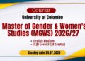 Master of Gender & Women's Studies (MGWS) 2026/27