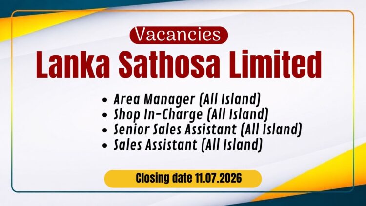 Lanka Sathosa Job Vacancies 2026
