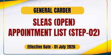 SLEAS Grade III Appointment List 2026 - Step 2