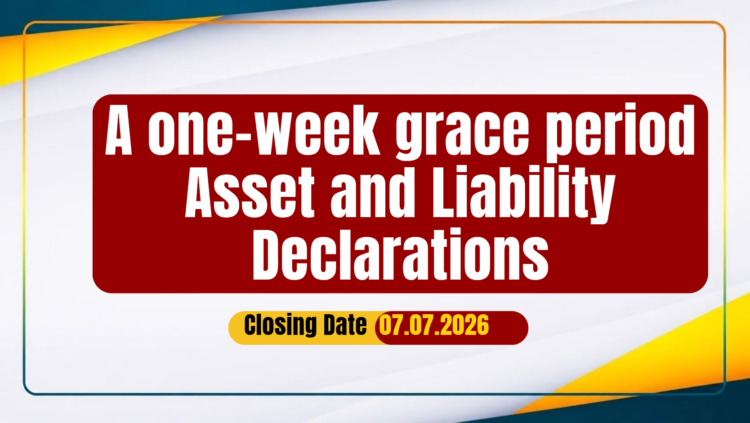 A one-week grace period Asset and Liability Declarations