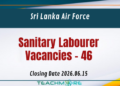 Sanitary Labourer Vacancies