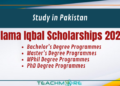 Allama Muhammad Iqbal Scholarships 2026