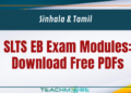 SLTS EB Exam Modules