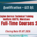 CGTTI Full-Time Courses 2026