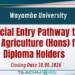 BSc Agriculture (Hons) for Diploma Holders