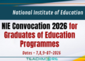 NIE Convocation 2026