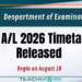 GCE A/L 2026 Timetable