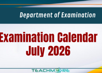 Examination Calendar for July 2026