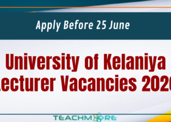 University of Kelaniya Lecturer Vacancies 2026