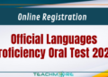Official Languages Proficiency Oral Test 2026