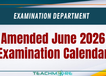 Amended June 2026 Examination Calendar