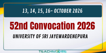 University of Sri Jayewardenepura Announces 52nd Convocation 2026