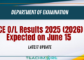 GCE O/L Results 2025 (2026)