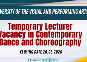 Temporary Lecturer Vacancy in Contemporary Dance and Choreography