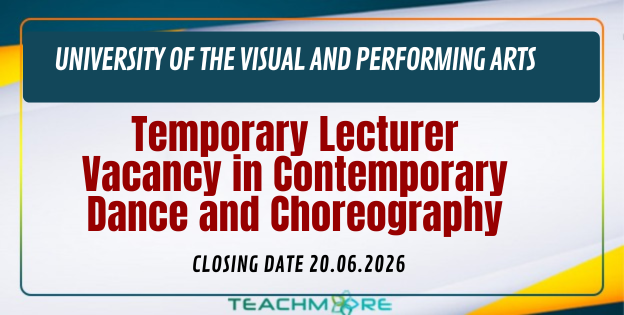 Temporary Lecturer Vacancy in Contemporary Dance and Choreography