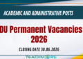 KDU Job Vacancies 2026
