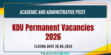 KDU Job Vacancies 2026