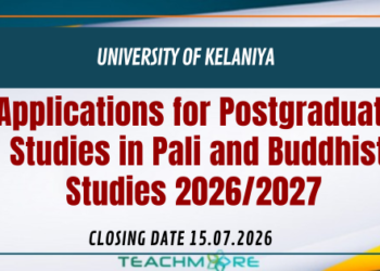 Postgraduate Studies in Pali and Buddhist Studies 2026