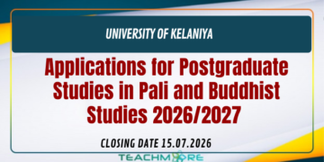 Postgraduate Studies in Pali and Buddhist Studies 2026