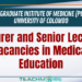 Lecturer and Senior Lecturer Vacancies in Medical Education