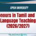 BA Honours in Tamil and Tamil Language Teaching