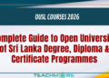 OUSL Courses 2026