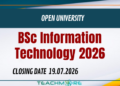 BSc Information Technology 2026