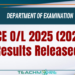GCE O/L 2025 (2026) Results Released